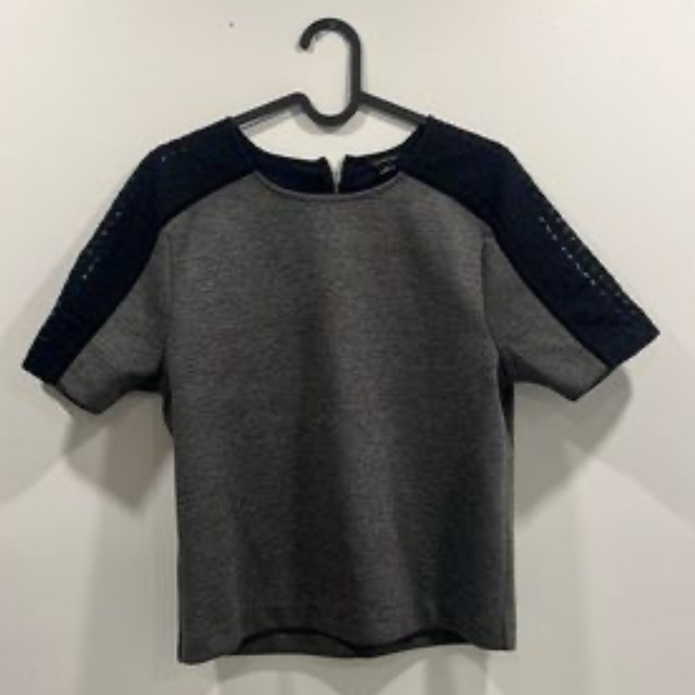 Anne Taylor Ponte Scuba Knit Top